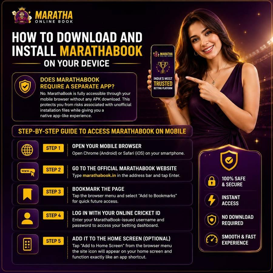 How to access MarathaBook on your mobile device without any APK download