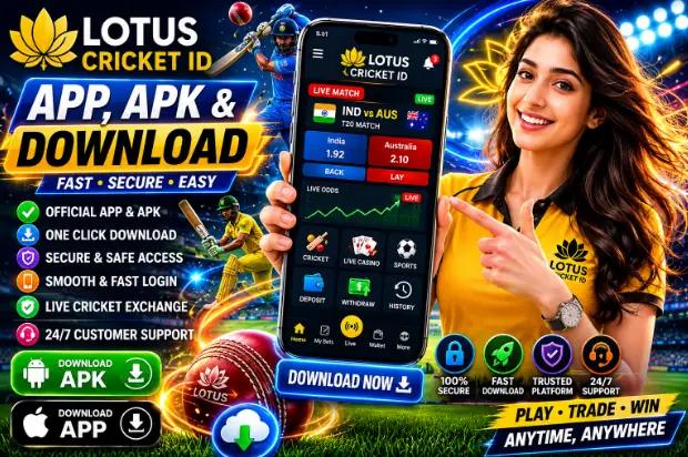 Lotus Cricket ID app, APK and download — official app, secure access, fast login, and 24x7 support