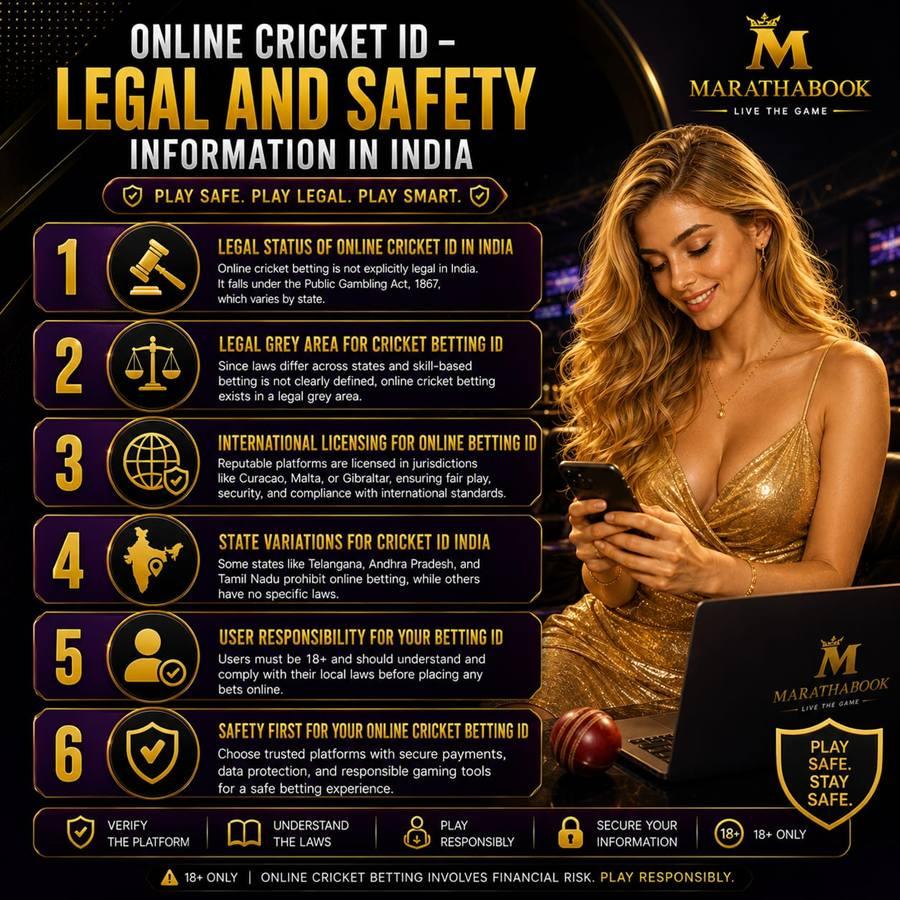 Legal and safety information for online cricket betting in India with MarathaBook