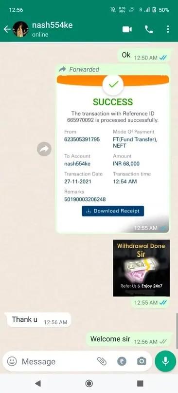 Verified MarathaBook WhatsApp withdrawal proof 2