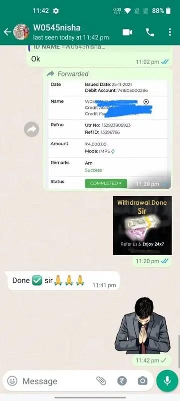 Verified MarathaBook WhatsApp withdrawal proof 3