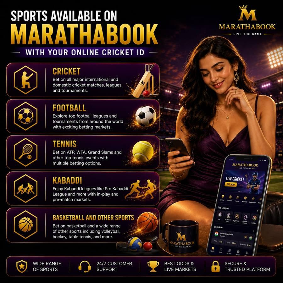 Sports available on MarathaBook with your online cricket ID